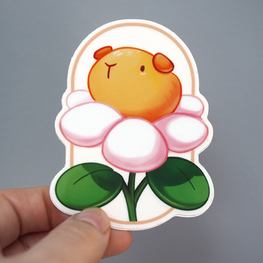 
            
                Load image into Gallery viewer, Vinyl Sticker (Transparent) - Spring Guinea Pig
            
        