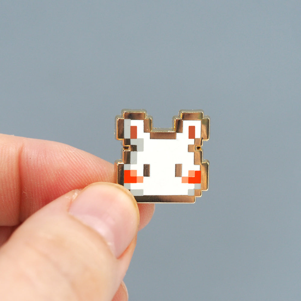 
            
                Load image into Gallery viewer, 8-bit Hamster - Metal Enameled Pin
            
        