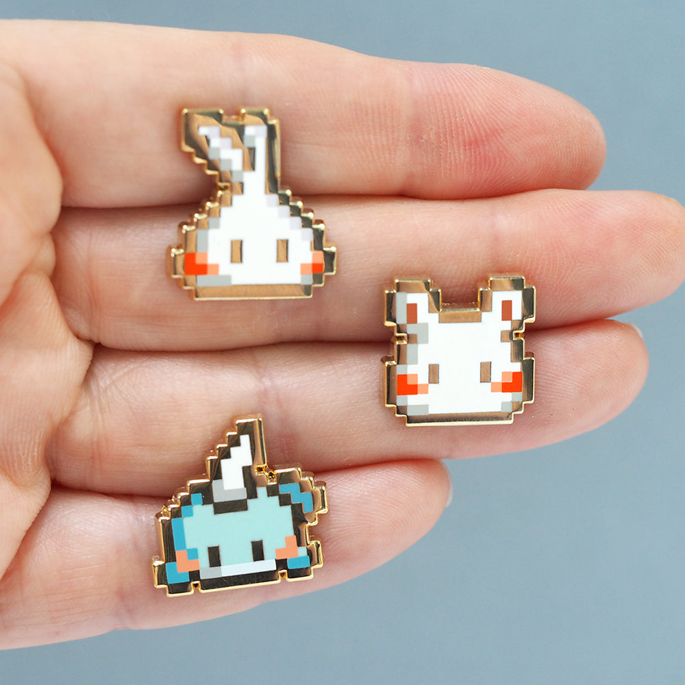 8-bit Hamster - Metal Enameled Pin