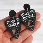 Queer Ouija Planchette Earrings