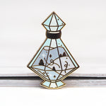 Bottled Winter Potion - Glitter Metal Enameled Pin