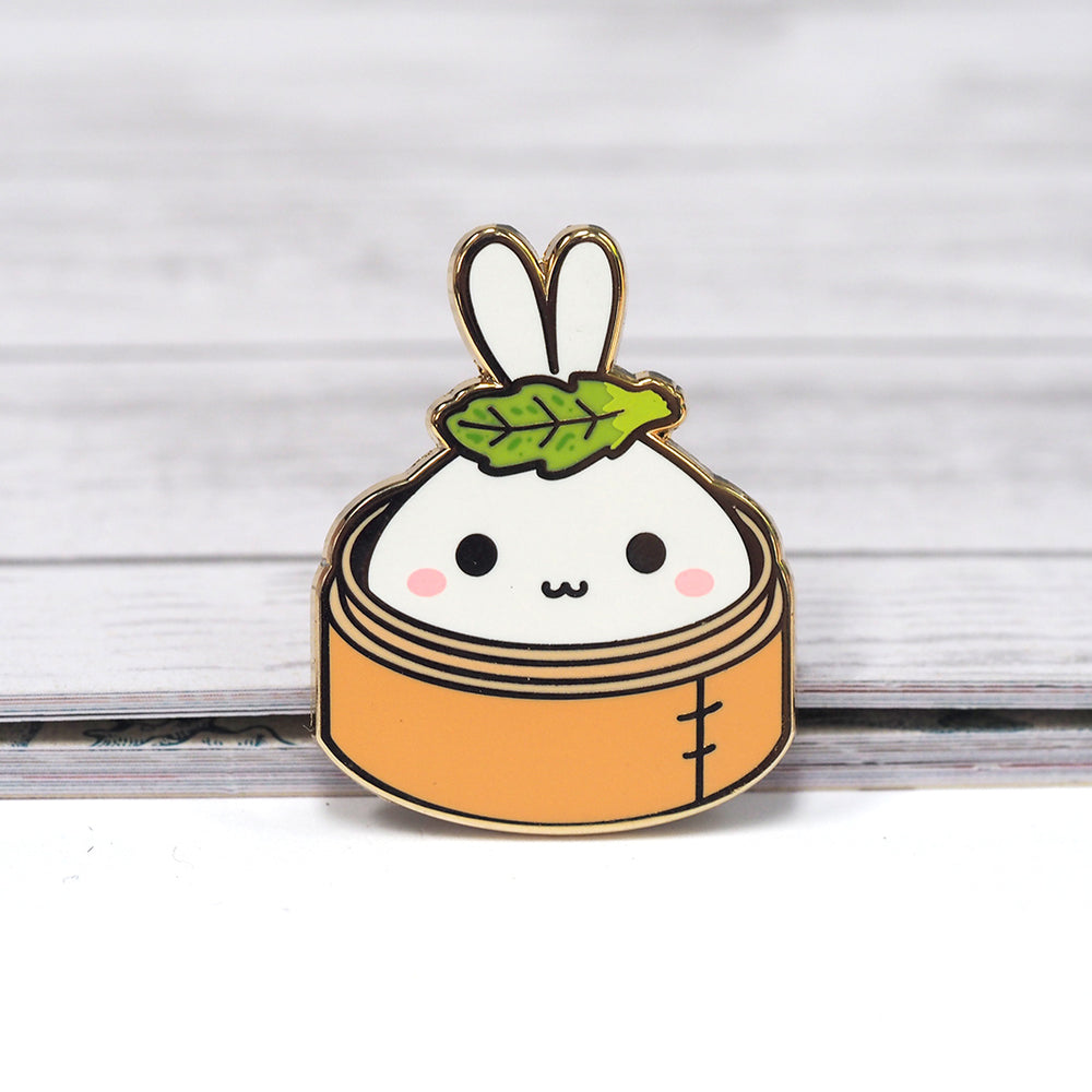 Bunny Dumpling - Metal Enameled Pin