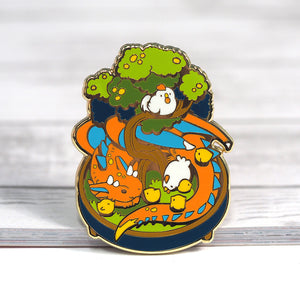 Dragon's Bonsai Garden - Metal Enamel Pin