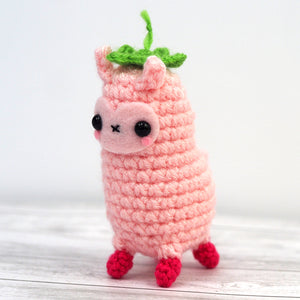 Strawberry Llama Amigurumi
