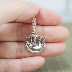 
            
                Load image into Gallery viewer, Happy Sloth Necklace
            
        