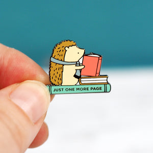 
            
                Load image into Gallery viewer, Just One More Page - Metal Enamel Pin
            
        