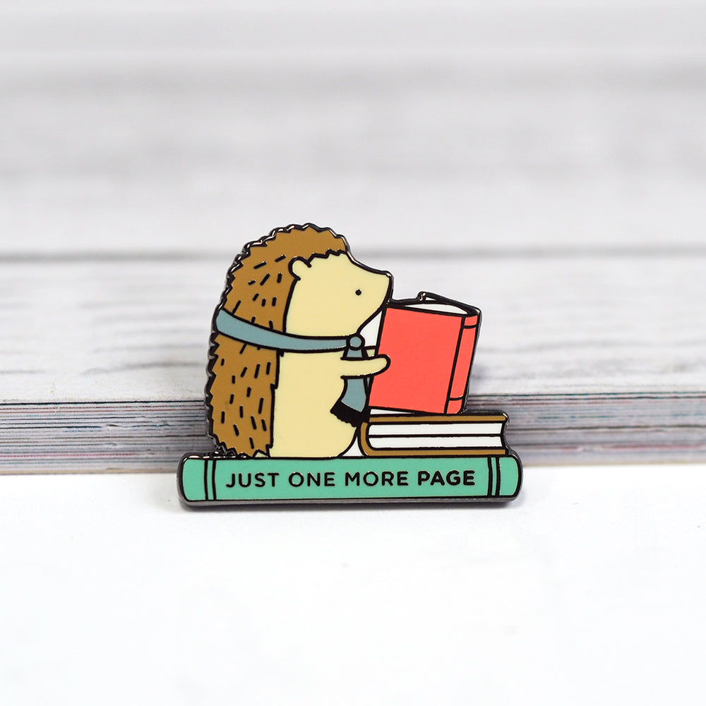 
            
                Load image into Gallery viewer, Just One More Page - Metal Enamel Pin
            
        