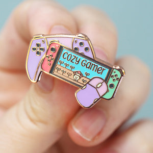 Cozy Gamer - Metal Enameled Pin