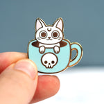 Luna Mug Cat - Metal Enameled Pin