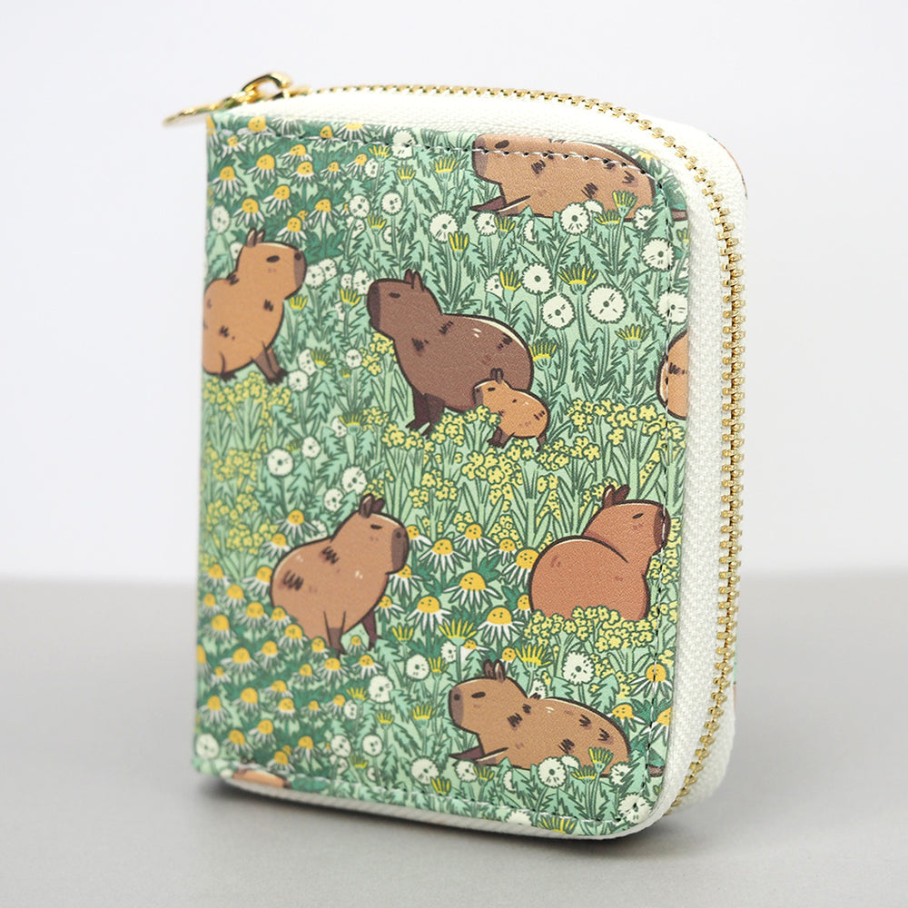 Capybara Meadow - Zipper Wallet