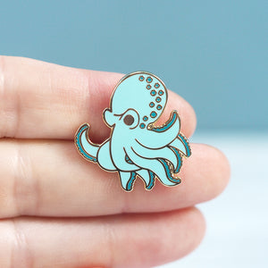 
            
                Load image into Gallery viewer, Chibi Octopus - Metal Enameled Pin
            
        