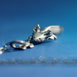 Axe-olotl - Handmade Sterling Silver Axe-olotl Necklace