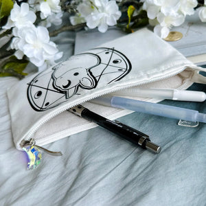 Light Cosmic Occult Bunny Zipper Pouch