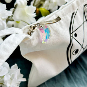 Light Cosmic Occult Bunny Zipper Pouch