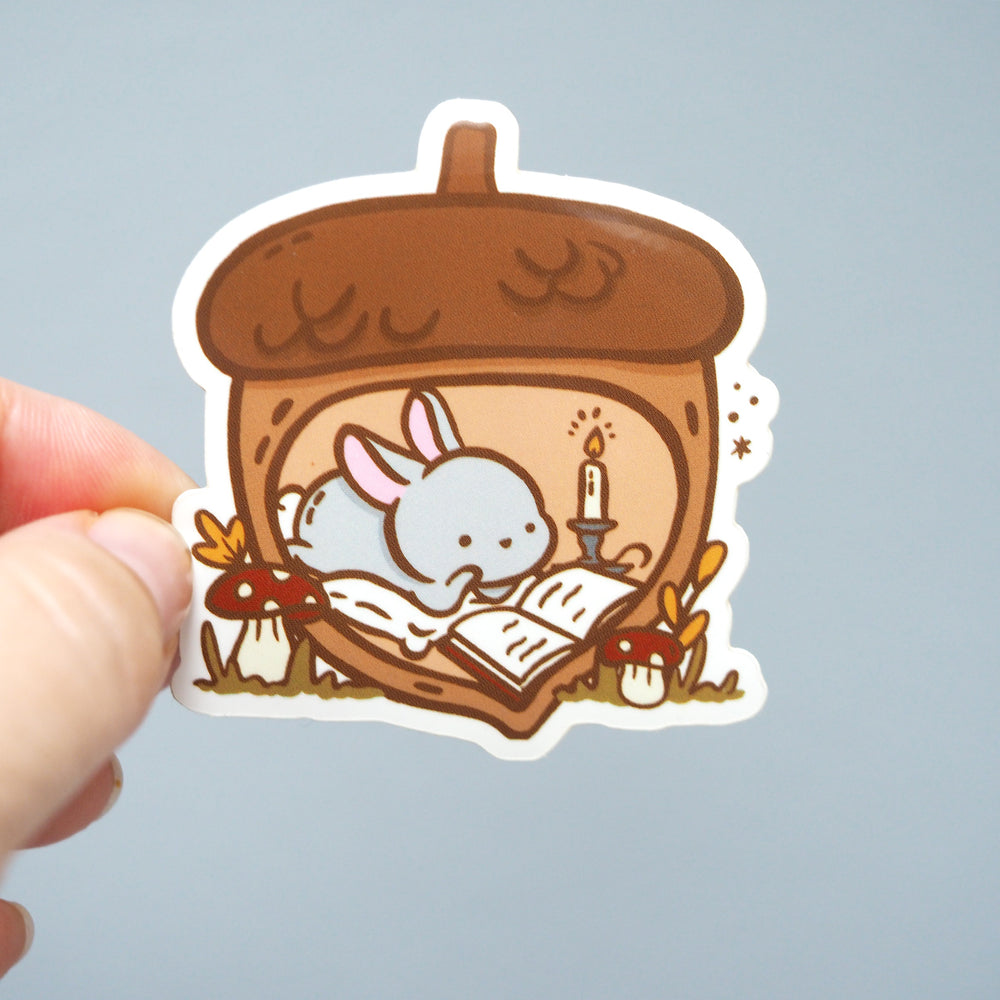 Acorn Corner Bunny - Vinyl Sticker