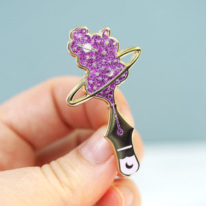 
            
                Load image into Gallery viewer, Inky Stars - Metal Enameled Pin
            
        
