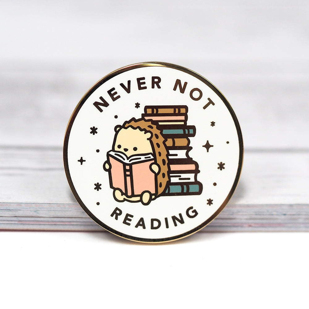 
            
                Load image into Gallery viewer, Never Not Reading - Metal Enamel Pin
            
        