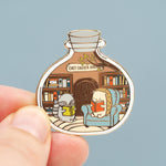 Little Worlds Bookshop - Metal Enamel Pin