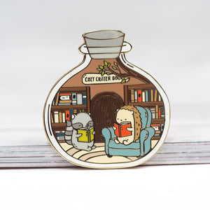 
            
                Load image into Gallery viewer, Little Worlds Bookshop - Metal Enamel Pin
            
        
