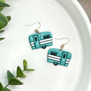 
            
                Load image into Gallery viewer, Retro RV Camper - Dangle Earrings
            
        