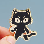 Arson Cat - Metal Enamel Pin