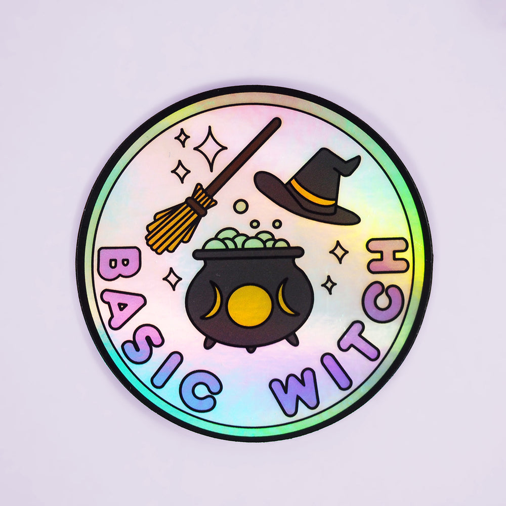 Basic Witch - Holographic Sticker