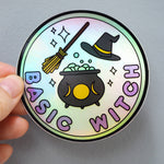 Basic Witch - Holographic Sticker