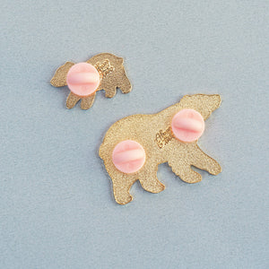 
            
                Load image into Gallery viewer, Ursa Major And Ursa Minor Bears - Glitter Metal Enamel Pin Set
            
        