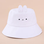 White Bunny Bucket Hat