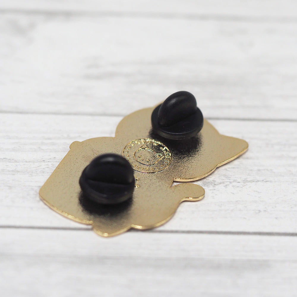 Cappucino Cat - Metal Enameled Pin