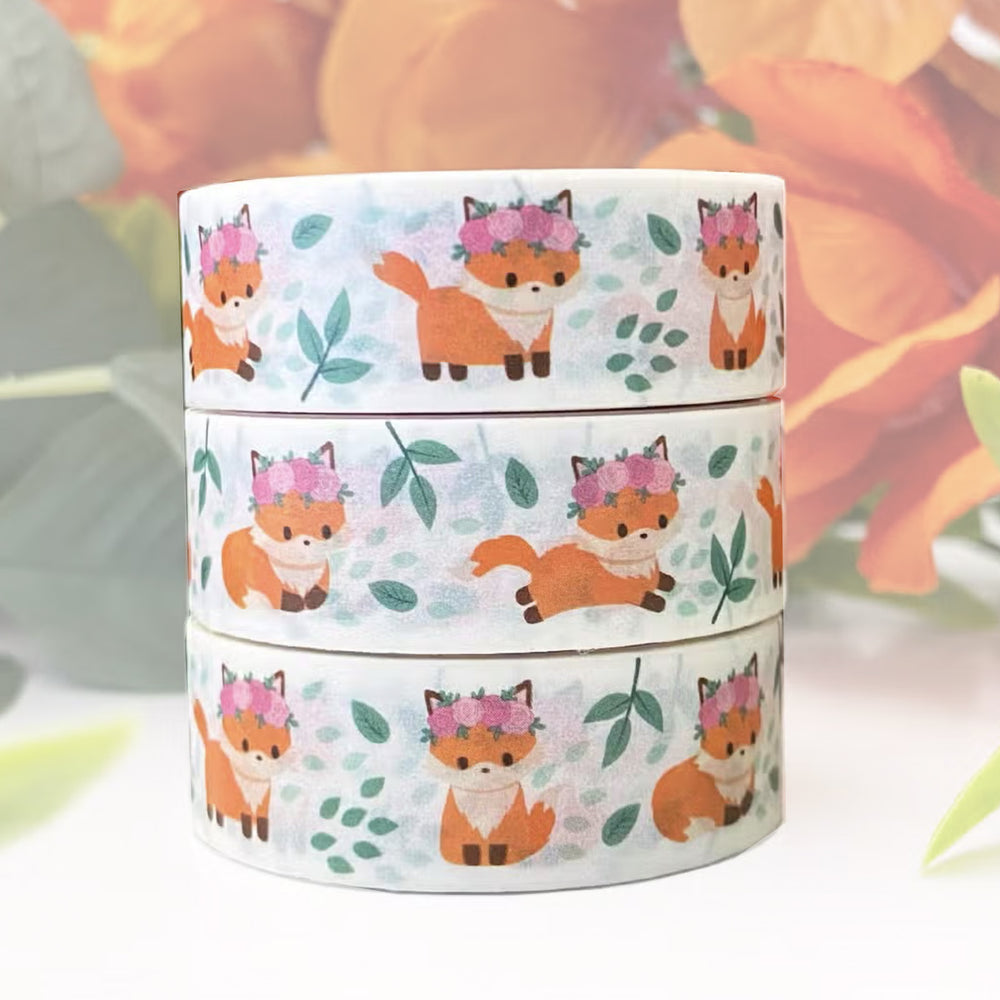 Washi Tape - Fox in Bloom