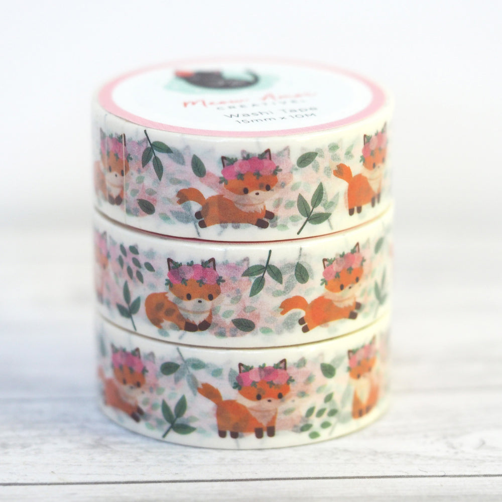 
            
                Load image into Gallery viewer, Washi Tape - Fox in Bloom
            
        