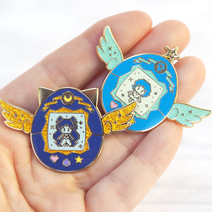 
            
                Load image into Gallery viewer, Sailor Moon-Inspired Pet - Luna (Human) - Metal Enameled Pin
            
        