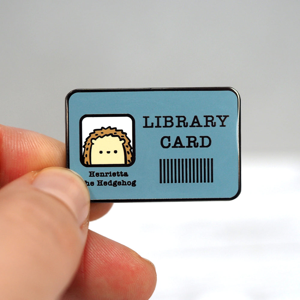 Library Card - Metal Enamel Pin