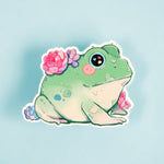 Succulent Frog - Holographic Vinyl Sticker