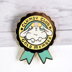 Clumsy Club Gold Member - Bunny Enamel Pin