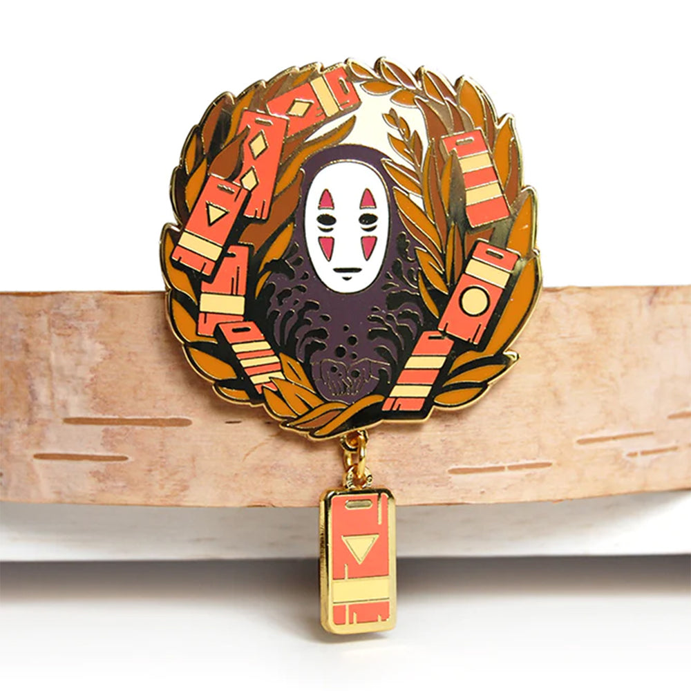 
            
                Load image into Gallery viewer, Spirited Away No Face - Deluxe Metal Enamel Pin
            
        
