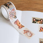 Stamp Washi Tape - Tabby Cats