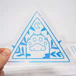 Cat Paw - Rainbow Suncatcher Sticker