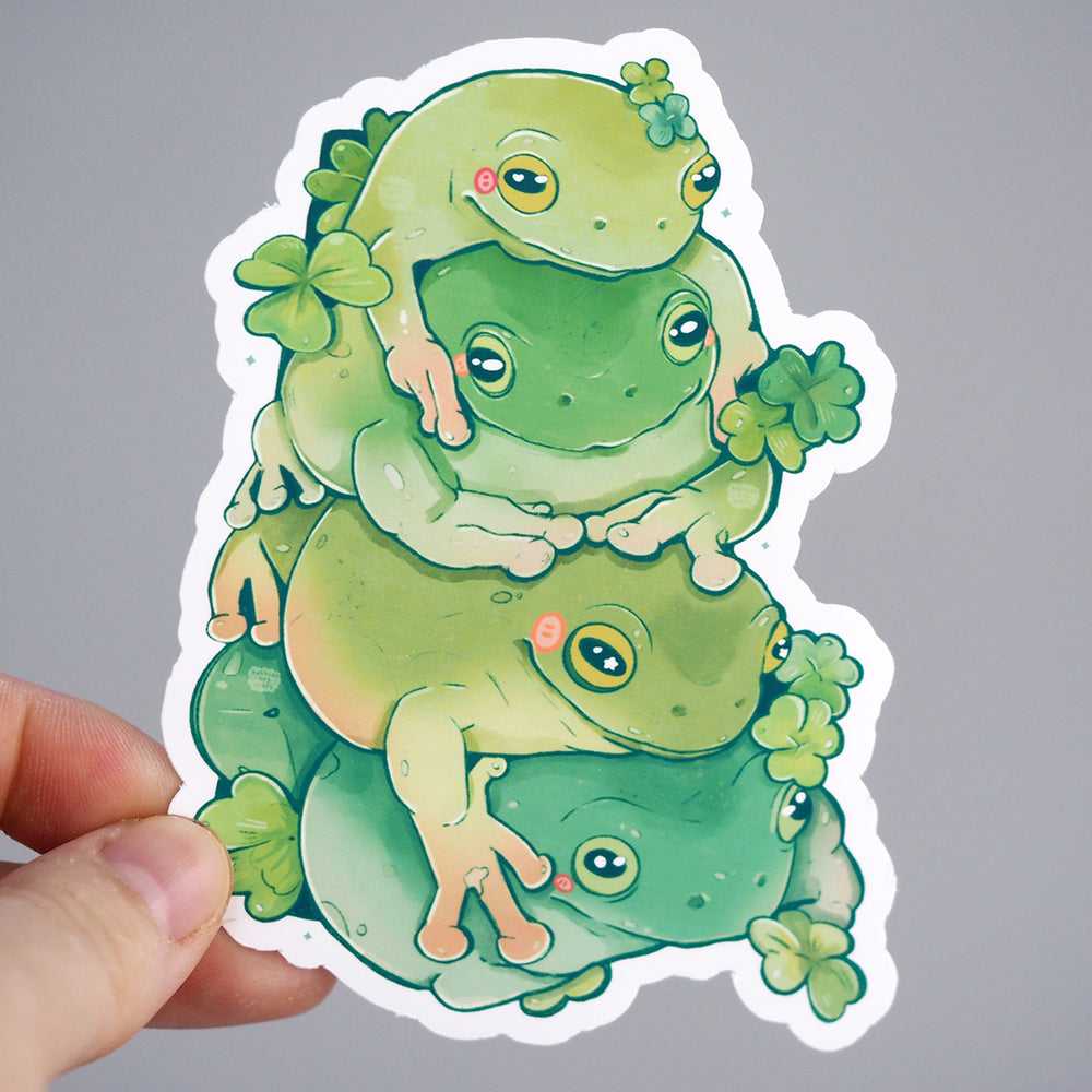 Frog Stack - Vinyl Sticker