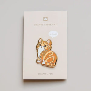 
            
                Load image into Gallery viewer, Orange Tabby Cat - Metal Enameled Pin
            
        
