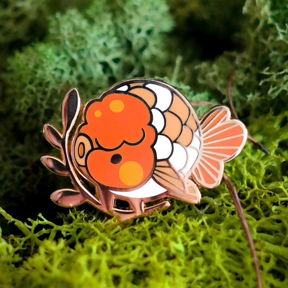Metal Enamel Pin Fancy Goldfish Shana Logic