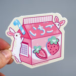 Vinyl Sticker - Strawberry Milk Bunnies