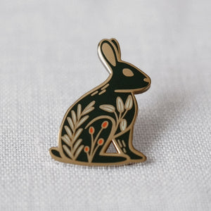 Woodland Rabbit - Metal Enamel Pin