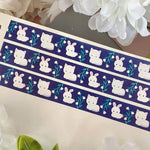 Cat and Bunny - Floral Washi Tape