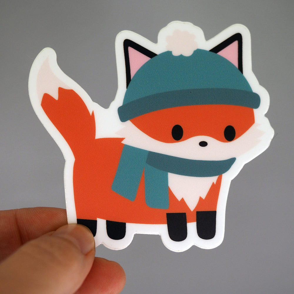 Cozy Fox - Vinyl Sticker