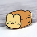 Brioche Loaf Bunny - Metal Enamel Pin