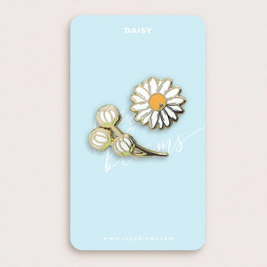 Daisy - Metal Enamel Pin Set