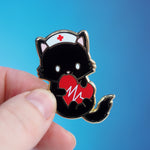 Nurse Cat - Metal Enameled Pin