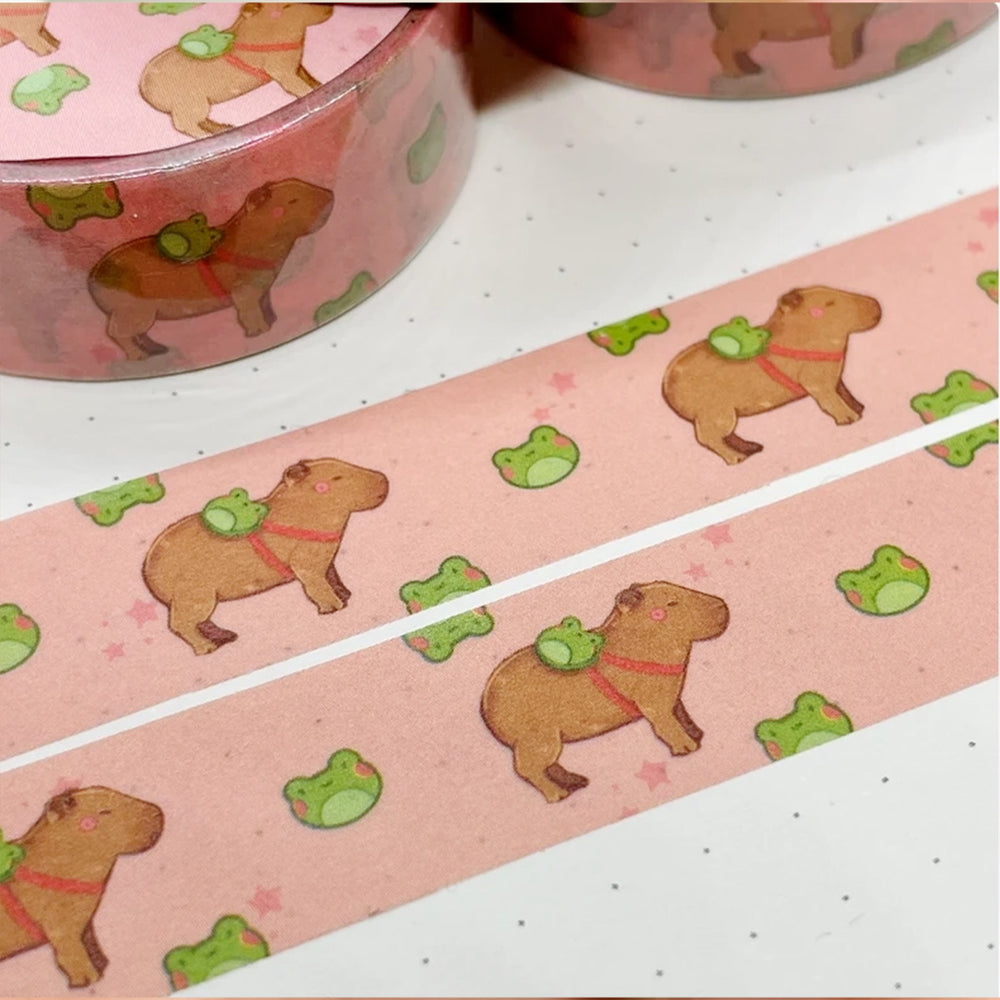 
            
                Load image into Gallery viewer, Capybara Frog Bag -  Washi Tape
            
        
